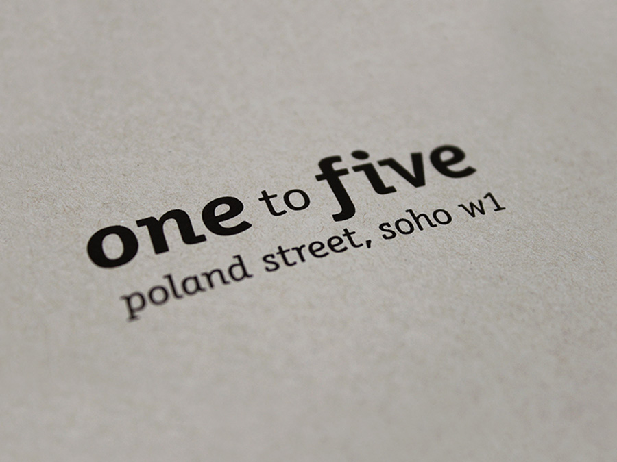 One to five